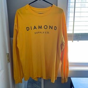 Diamond supply co. Yellow tshirt